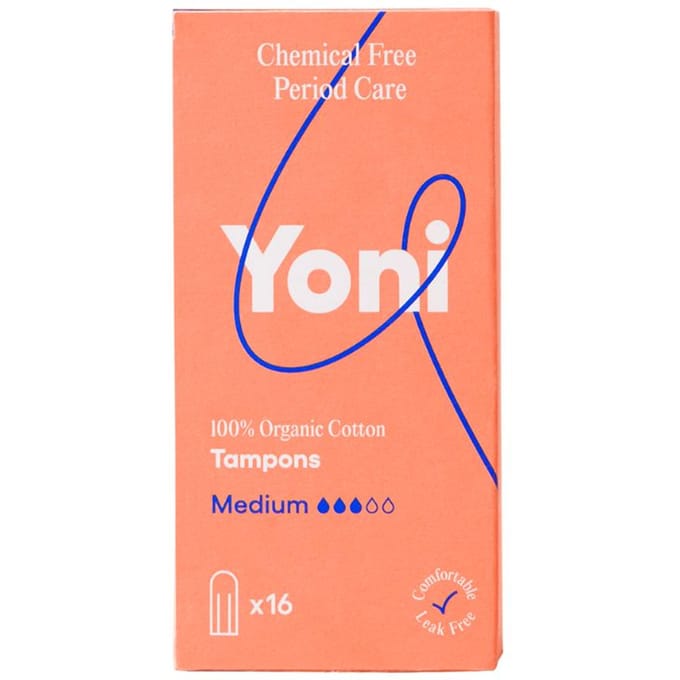 Yoni Tampons - Medium - Biologisch Katoenen - 16 stuks