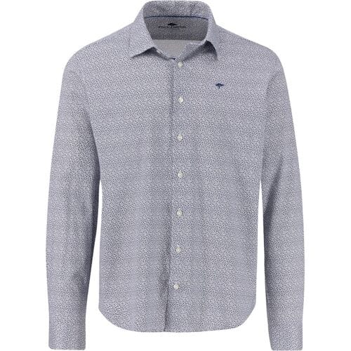 Fynch-Hatton Overhemd 24/7 Explorer Micro Pattern Jersey Kent Wit / male