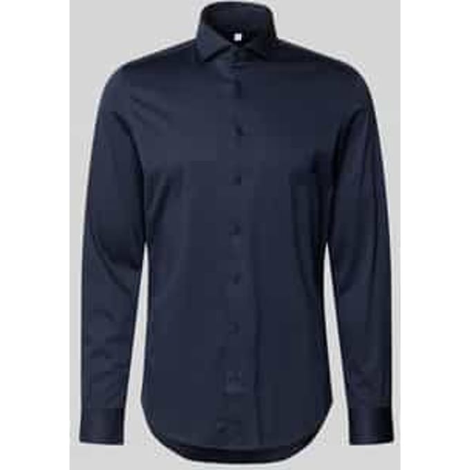Slim Fit zakelijk overhemd van mix van katoen en modal model 'Light Spread Kent'