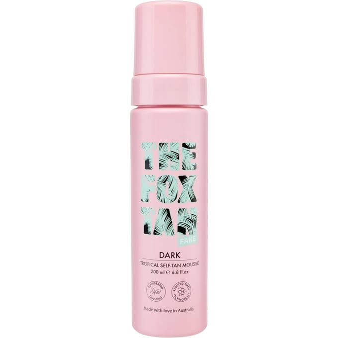 The Fox Tan Dark Tropical Self-Tan Mousse – Zelfbruiner Mousse voor Diepe Bruine Teint