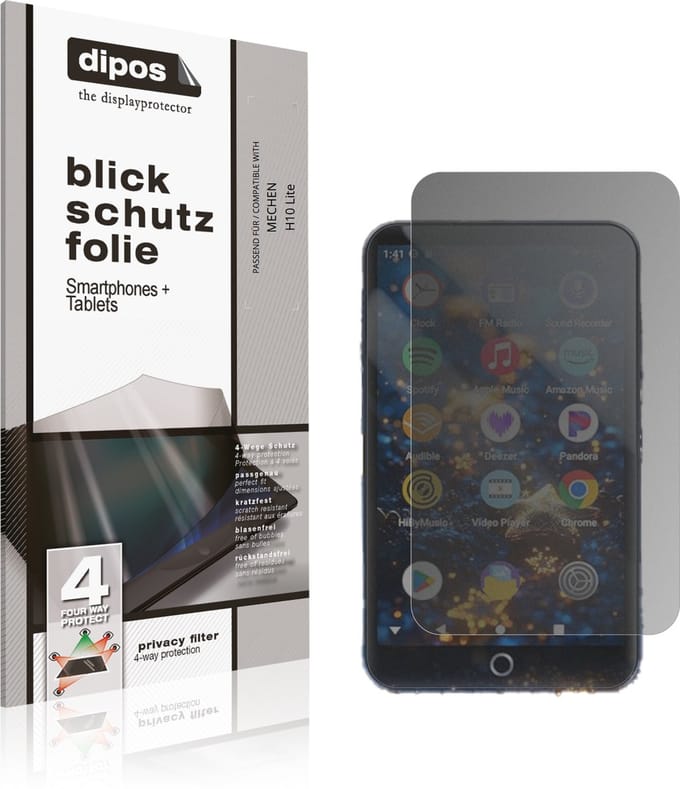 dipos – Matte Privacy Screenprotector geschikt voor MECHEN H10 Lite | Anti-Spy Beschermfolie