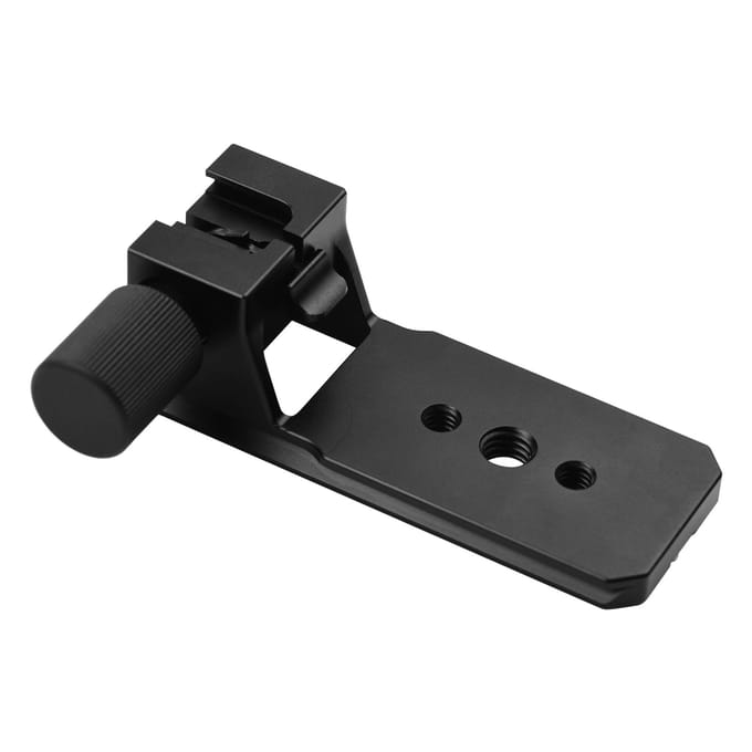 VELEDGE Lens Statiefbevestigingsbeugel Houder Lenskraag Vervangende Voetstandaard Adapter Aluminiumlegering met 1 4 Inch 3 8 zwart