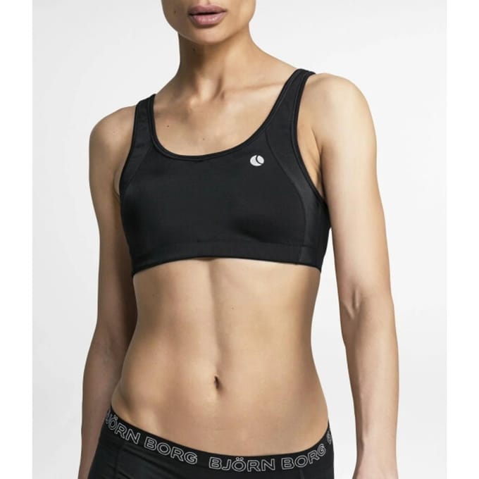 Björn Borg - Dames - Solid High Support Sports Bra - Zwart - Maat 70D