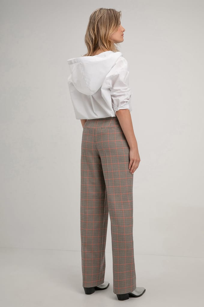 Josephine & Co Scott Pants Sand Check Maat: 38 | Outlet | Dames | Zand