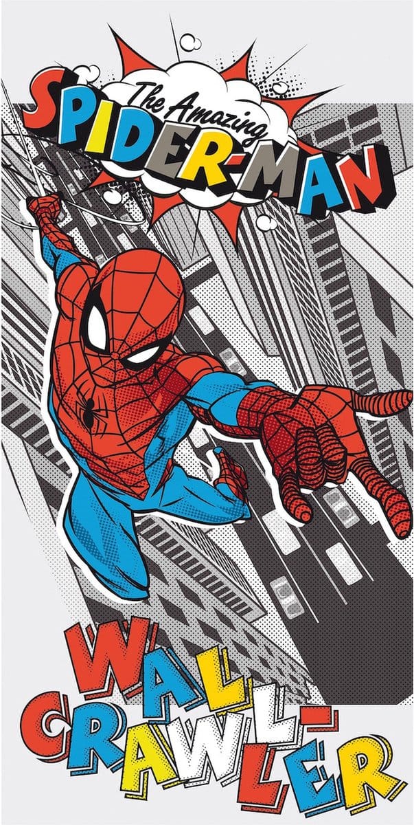 Spider-Man Strandlaken Wall Crawler - 70 x 140 cm - Katoen