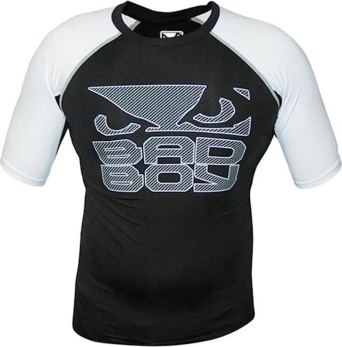Bad Boy Engage Rash Guard S / S Zwart Wit - S