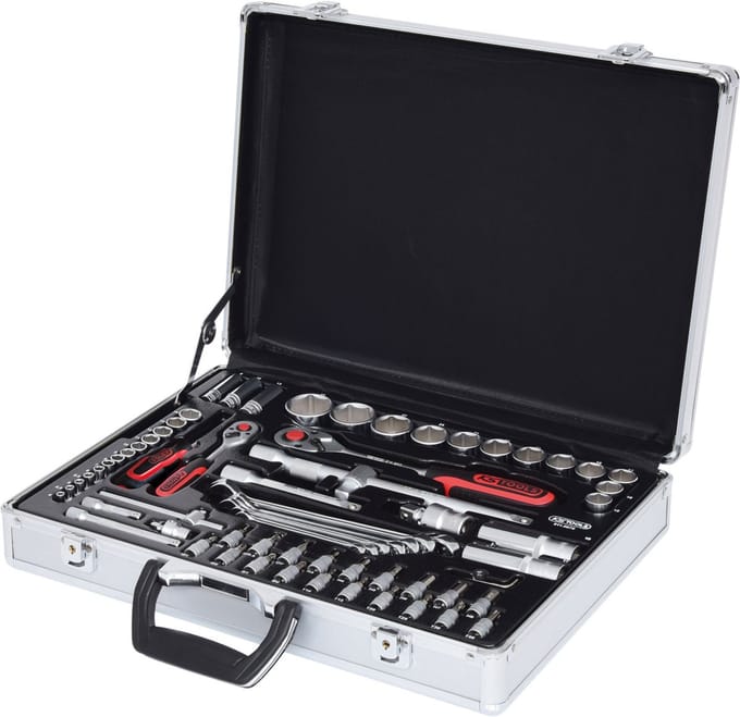 KS TOOLS 1/4"+1/2" Doppelsleutelset 70-delig - 911.0670