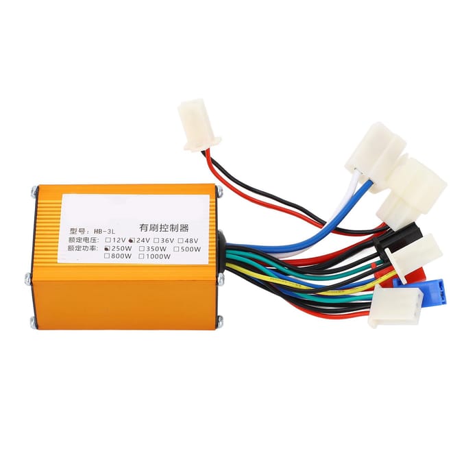 24V 250W Borstelmotor Regelkast Lage Uitval Aluminiumlegering Borstelmotor Controller voor Elektrische