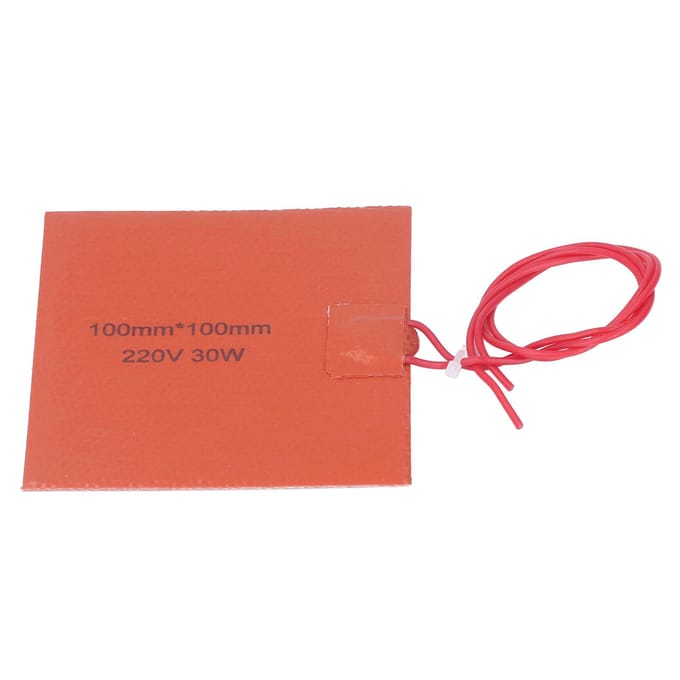 Flexibele Siliconen Verwarmer Kubus Verwarmingskussen Mat 200 Graden Celsius Maximum 220V 30W red