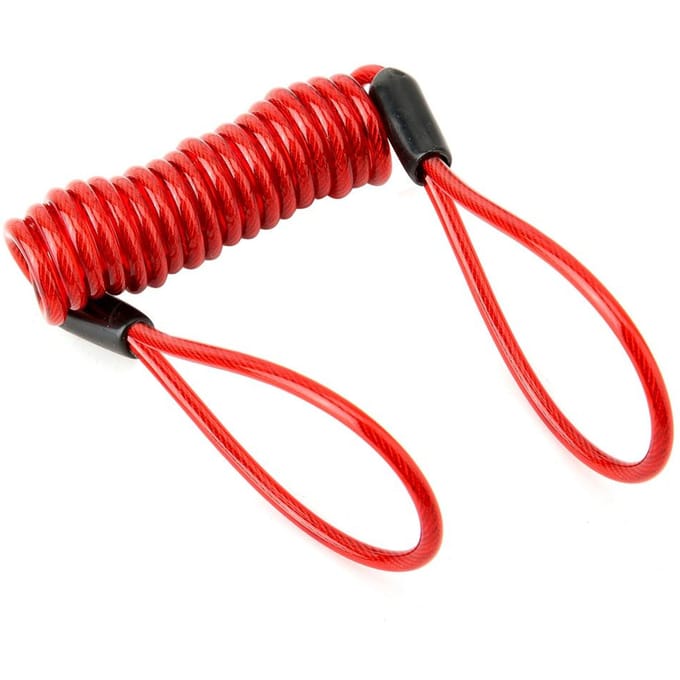 Anti-diefstal Staalkabel Slot Beveiliging Veer Herinneringskabel Slot voor Fiets Motorfiets(Rood) rood