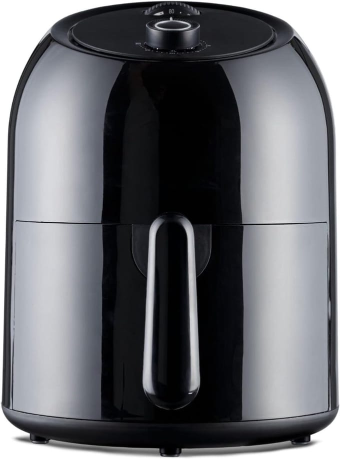 RVV® Mini Airfryer - Airfryermand - Heteluchtfriteuse - Zwart 28cm x 29cm x 37cm