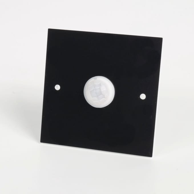 Skinder Electric Afdekplaat met Sensor - Frontplaat voor Trapverlichting - Zwart - Losse frontplaat