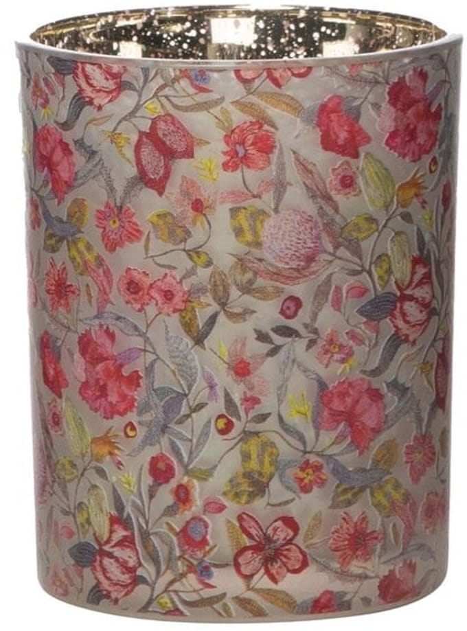 Mars & More Windlicht Glas zara bloemen medium 12cm