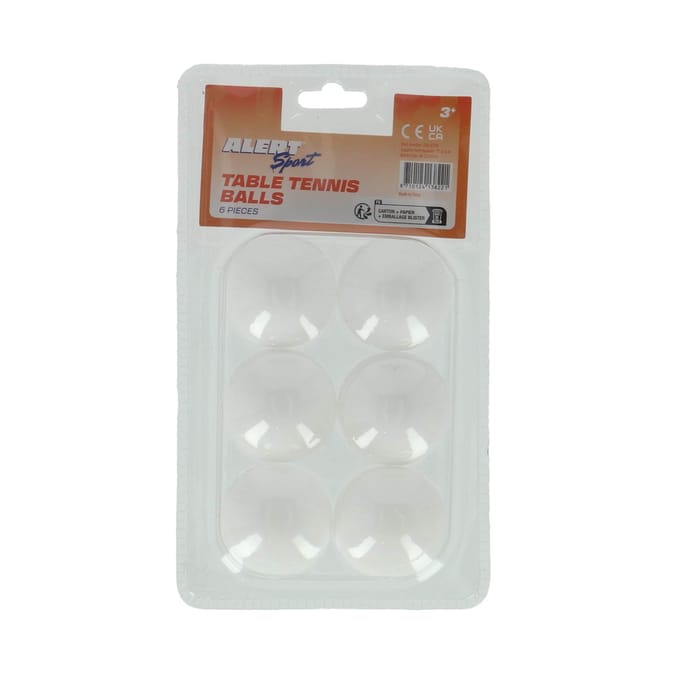 Alert Sport Tafeltennis Ballen (6 Stuks)