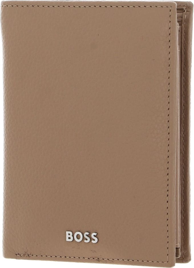 HUGO BOSS Leren Portemonnee Classic Grained Wallet Camel Lichtbruin