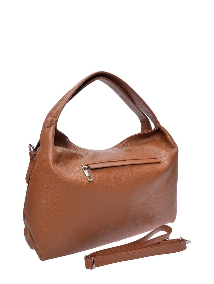 Luisa Vannini Brown Rundleer Tas