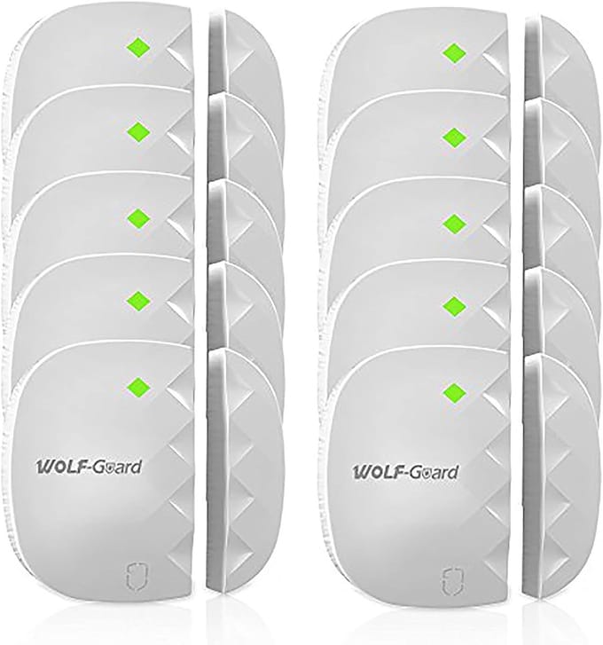 Draadloze Deur Raam Alarm - Contact Sensor Set - Huis Beveiliging - 80 Meter Bereik - 10 Stuks - Wit