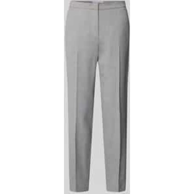 Regular fit stoffen broek met persplooien, model 'DORO'