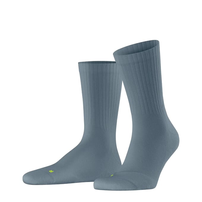 FALKE Run Rib Crew lichte padding katoen functioneel materiaal Sokken unisex blauw - maat 39-41