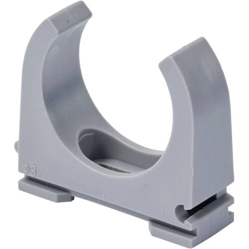 TRU COMPONENTS Buishouderklem TC-12533304 Bundel-Ø (bereik) 32 mm (max) Grijs 30 stuk(s)