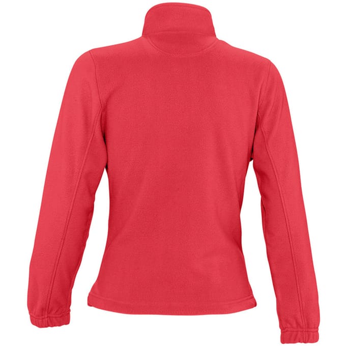 SOLS Dames/dames North Full Zip Fleece Jacket (Rood)