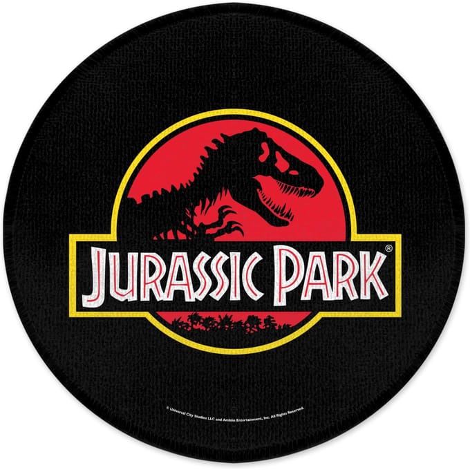 Jurassic Park Jurassic Park Logo Round Bath Mat