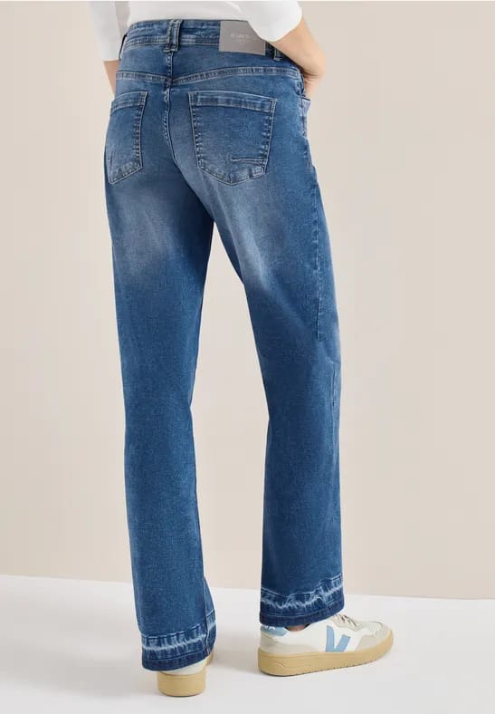 Jeans met zoomdetail