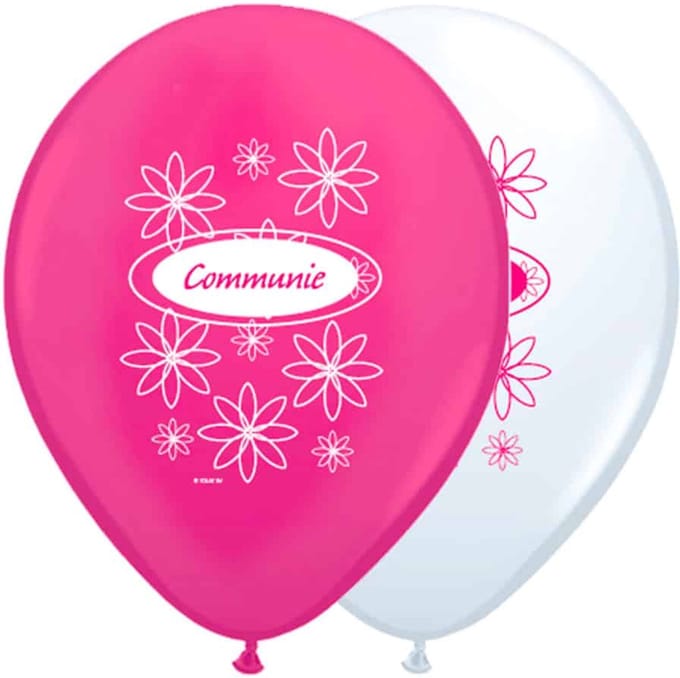 Folat - Communie ballonnen meisje 30cm 8st.