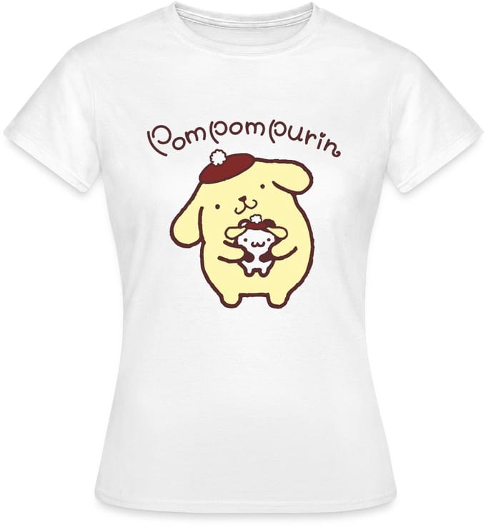 Pompompurin Met Muffin Verkleed Als Pompom Purin T-Shirt Dames