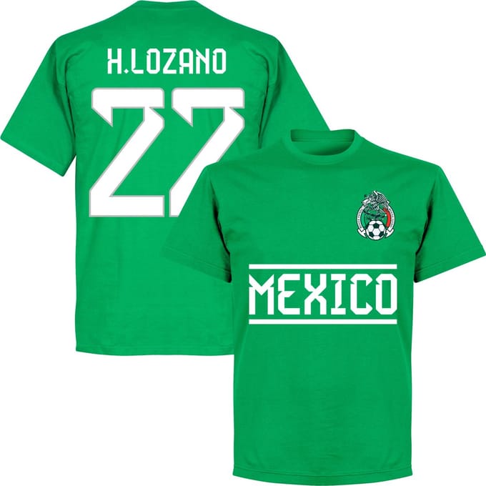Mexico H. Lozano 22 Team T-Shirt - Groen - S