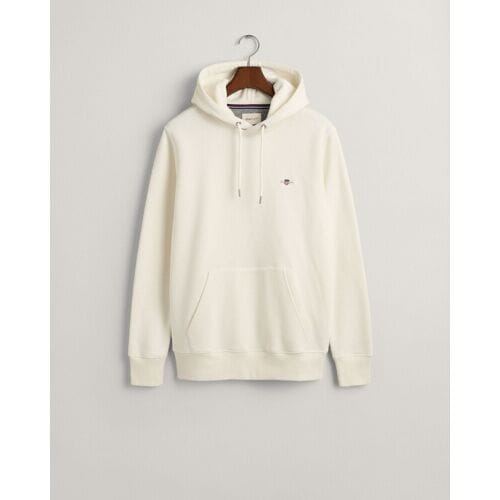 Gant Trui Shield Hoodie Subtle Logo Eggshell / male