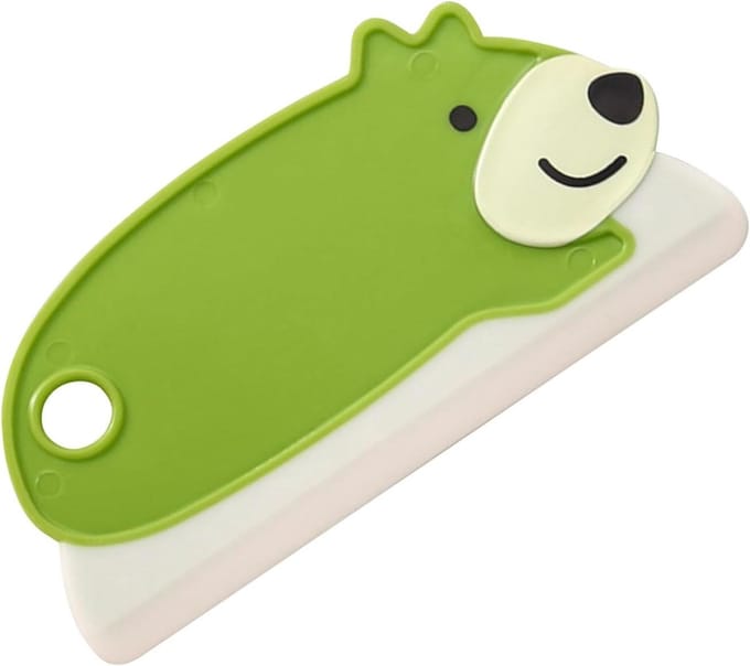 Raamwisser - Mini rakel - Glas reinigen - Ergonomische handgreep - 12 x 6 cm - Wit