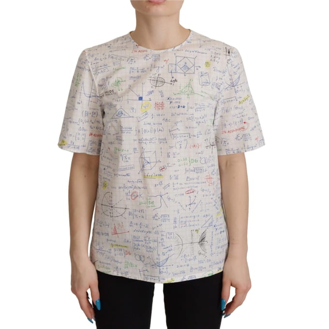 Dolce Gabbana Wiskunde Print T-shirt