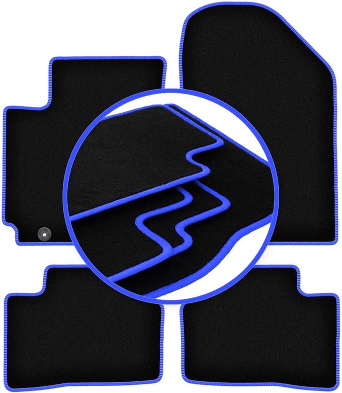 CARLUX-BLUE automatten voor: Kia Picanto II JE hatchback (2011-2017)