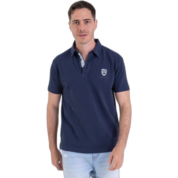 Gestreepte piqué polo Camberabero