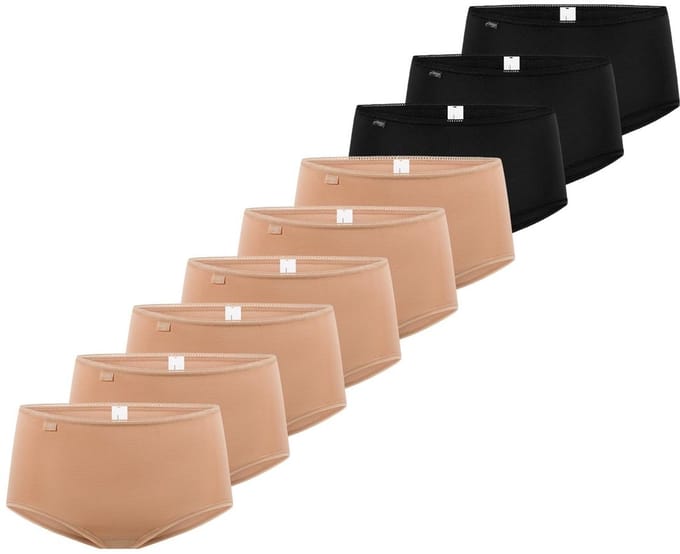 sloggi Dames midi slip 9 pack 24/7 Cotton