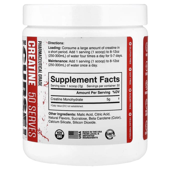 De vloek!®, Creatine, Perzik Mango Smaak, 350G(12.3oz)