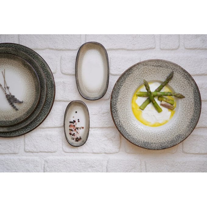 By Bone Pizzabord - Spazio - Porselein - 32 cm - set van 2
