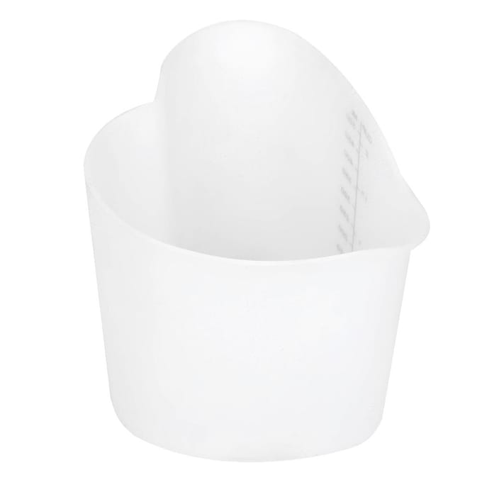 Dikte 500ml Beker Hoge Temperatuurbestendigheid Siliconen Maatbeker white