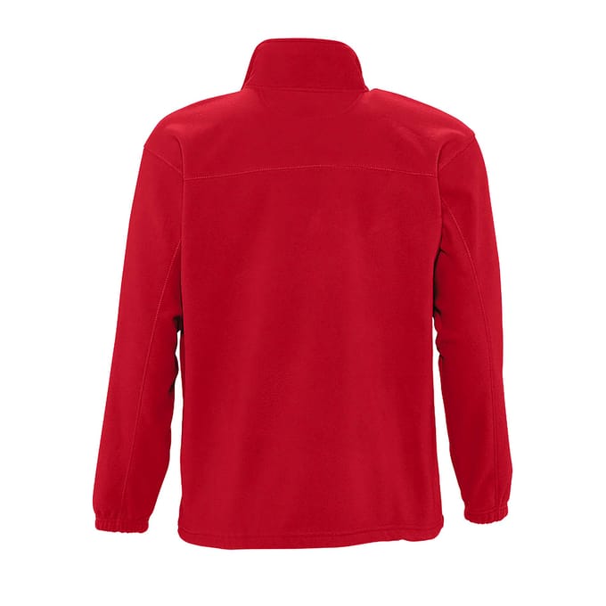 SOLS Heren North Full Zip Outdoor Fleece Jacket (Rood)