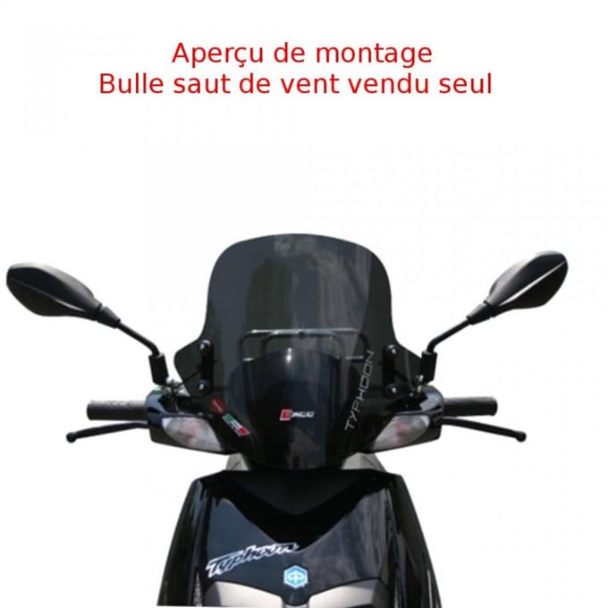 Bulle saut de vent Faco pour scooter Piaggio 125 Typhoon 4T 2V 2010 à 2011 Neuf
