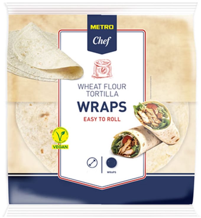 Metro Chef Tortilla Wraps 25 cm 12 stuks 740 gram