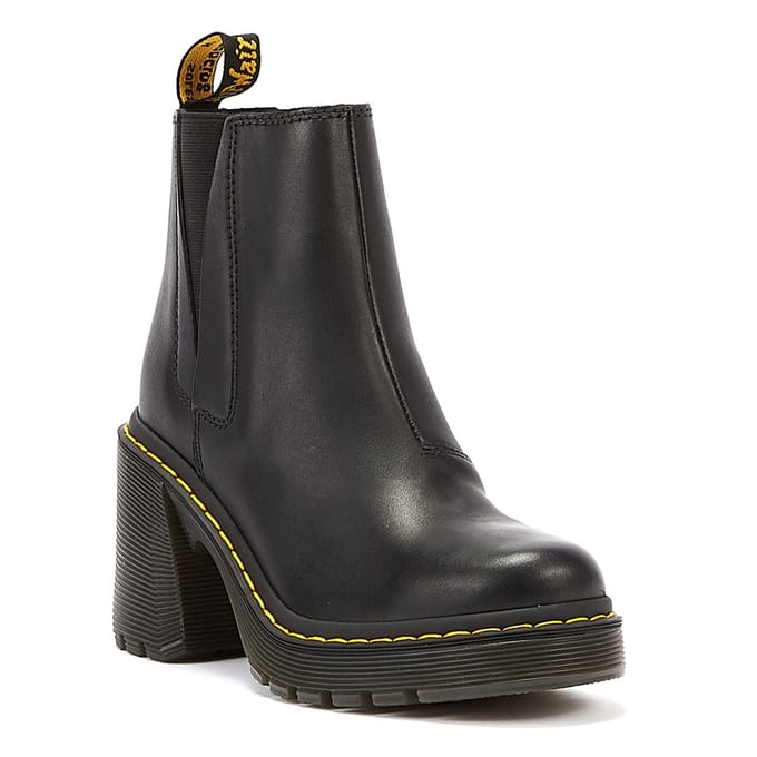 Winkel Voor Dr. Martens Spence Sendal Leren Zwarte Laarzen Voor Dames