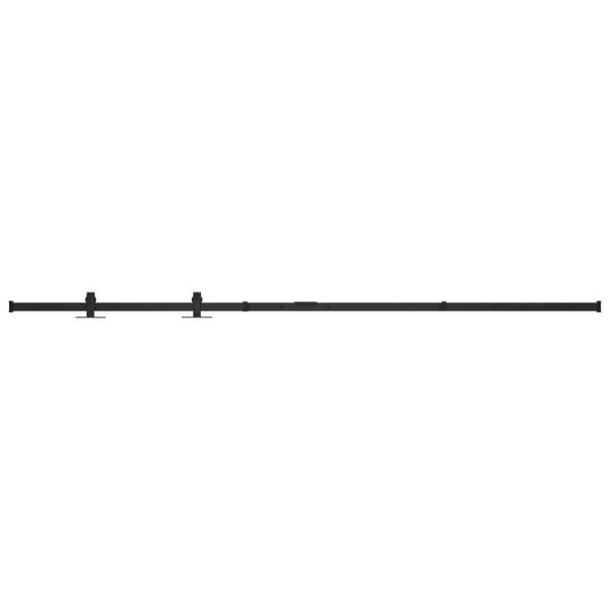 vidaXL - Ophangset - voor - minischuifdeur - 200 - cm - koolstofstaal