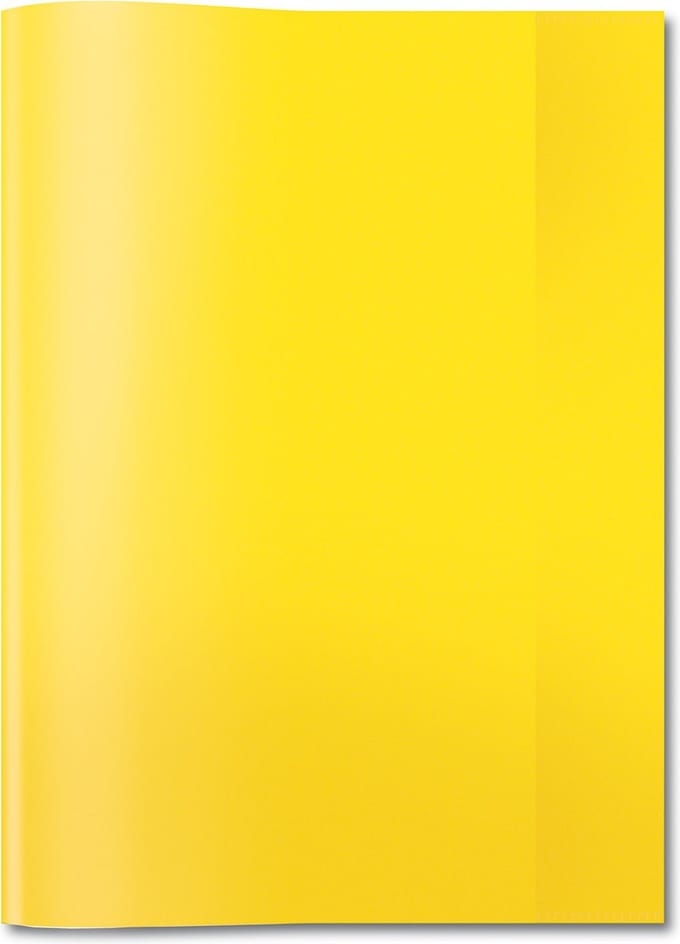 Exercise book cover PP A4 transparent/yellow - Yellow - Polypropylene (PP) - Man/Woman - 210 mm - 297 mm - 1 pc(s)