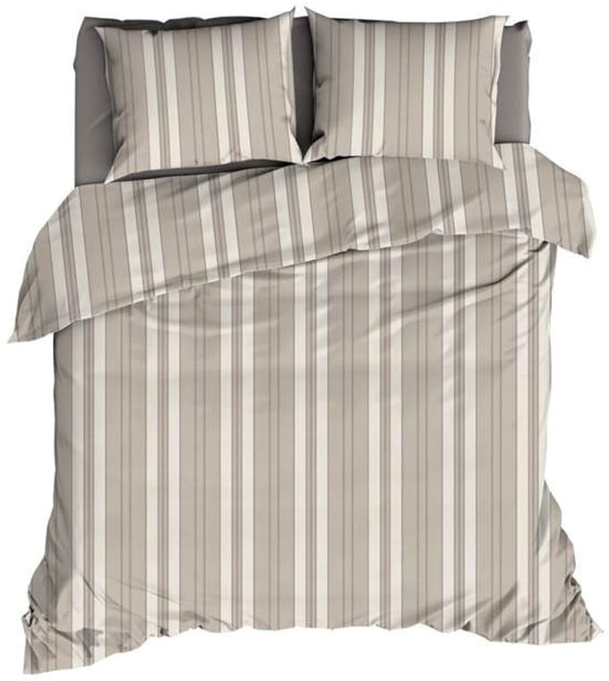 Romanette Florian Dekbedovertrek - Extra breed - 260x200/220 cm - Beige