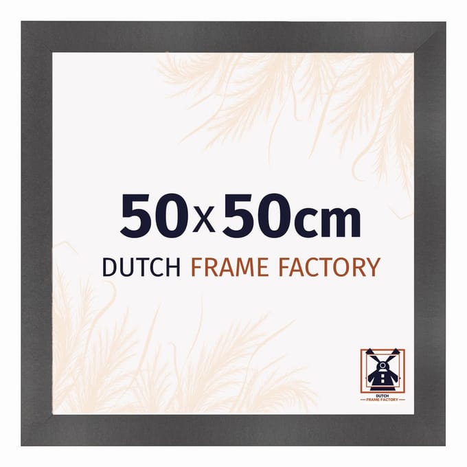 Fotolijst 50x50 cm - MDF - Zwart Mat - Praag