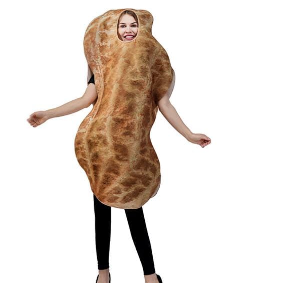 Grappig Pinda's Cosplay Kostuum Adult size beige