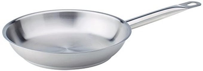 Roestvrijstalen pan met buisgreep 40 cm