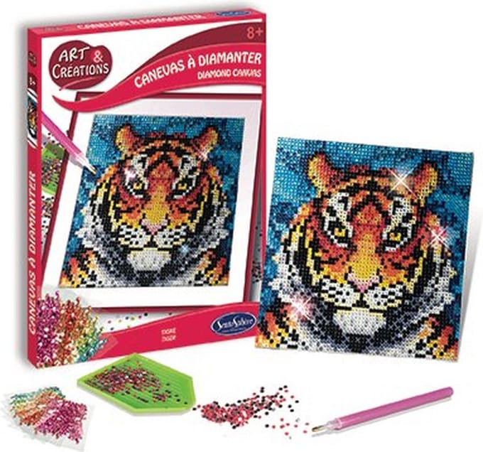 Diamond Painting Art & Creations Tijger 16x16 cm